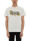 Versace Jeans Couture Baroque Outline Logo T Shirt