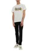 Versace Jeans Couture Baroque Outline Logo T Shirt
