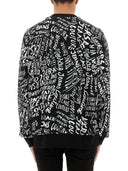 versace牛仔裤时装运动衫，带logomania印刷品