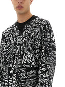 versace牛仔裤时装运动衫，带logomania印刷品