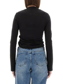 Courreges beskærede poloshirt "twist"
