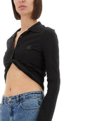 Courreges beskærede poloshirt "twist"