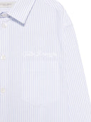 Golden Goose Golden/ Boy's Regular Shirt/ Striped Cotton With Embroidery