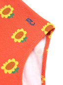 Bobo choisit le costume d'interopérabilité des filles avec des tournesols partout