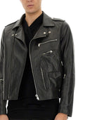 Rick Owens Leather Bauhaus chaqueta