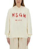 Bluza msgm z szczotkowanym logo