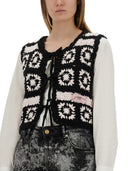 Ganni Crochet Knit Vest