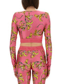 Versace Jeans Couture "Outline Baroque" Short Top