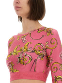 Versace Jeans Couture "Outline Baroque" Short Top