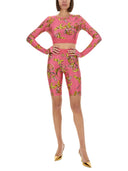 Versace Jeans Couture "Outline Baroque" Short Top