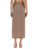 Alysi "Micro Stripe" Longuette nederdel