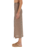 Alysi "Micro Stripe" Longuette nederdel