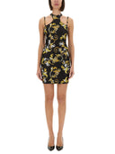 Versace Jeans Couture Mini Dress With "Outline Baroque" Print