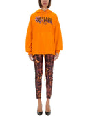 Versace Jeans Couture Hoodie mit Logo und Kristallen