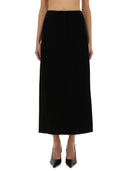 Michael By Michael Kors Textured Crepe Maxi Skirt