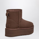 Klasyczne mini buty Ugg z brązową platformą