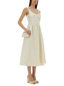 Self Portrait Midi Dress With Floral Appliqués