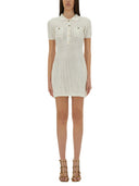 Self Portrait Mini Crochet Dress With Sequins