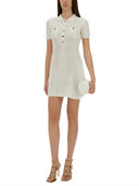 Self Portrait Mini Crochet Dress With Sequins