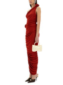 Magda Butrym Asymmetrical Draped Midi Nederdel