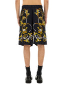 Versace Jeans Couture Shorts z barokowym konturem wydruku