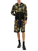 Versace Jeans Couture Shorts z barokowym konturem wydruku