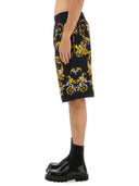 Versace Jeans Couture Shorts z barokowym konturem wydruku