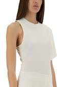 Courreges en skulder t -shirt i scuba
