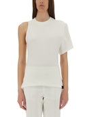 Courreges en skulder t -shirt i scuba