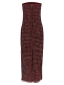 Rotate Birger Christensen 'Beaded Maxi Tube' Dress