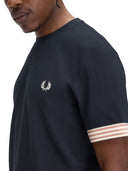 Fred Perry T camisa con borde de rayas manihe