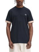 Fred Perry T camisa con borde de rayas manihe