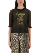 Ganni Transparent Jacquard Top