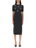 Vestido de lana Fendi con bordado