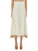 Falda de seda fendi ff