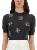 Vestido de lana Fendi con bordado