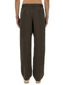 Lemaire avslappede bukser med belte