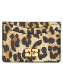 Ganni Card Holder With Animal Motif