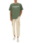 Pantalones de carga de algodón de Balmain