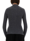 Suéter de lana Ganni Jacquard