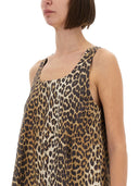 Ganni Leopard Mini Dress