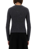 Cardigan de lana Ganni Jacquard