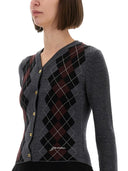 Cardigan de lana Ganni Jacquard