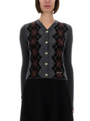 Cardigan de lana Ganni Jacquard