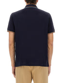 Paul Smith Cotton Polo -Hemd mit Reißverschluss