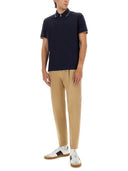 Paul Smith Cotton Polo -Hemd mit Reißverschluss