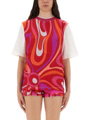 Pucci t -shirt med "Iris" -print