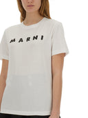 Camiseta de algodón marni con logotipo