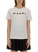Camiseta de algodón marni con logotipo