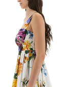 Dolce & Gabbana Bouquet Print Popelkleid